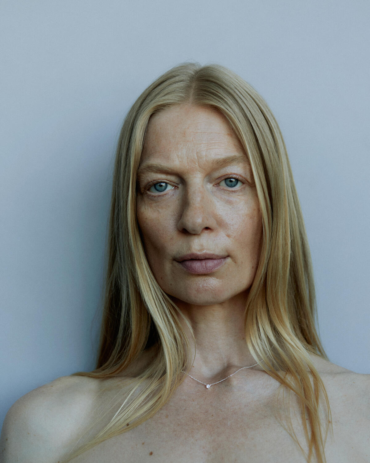 Oda Floating halskæde - sølv